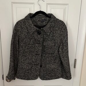 Brooks Brothers Black and Gray Pea Coat